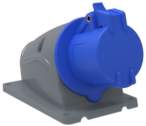 Розетка кабельная накладная IEK Magnum ССИ-123 32А 2Р+PE 230В IР44 синий фото Розетка кабельная накладная IEK Magnum ССИ-123 32А 2Р+PE 230В IР44 синий картинка